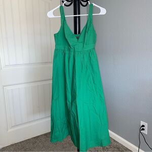 Banana Republic solid green dress